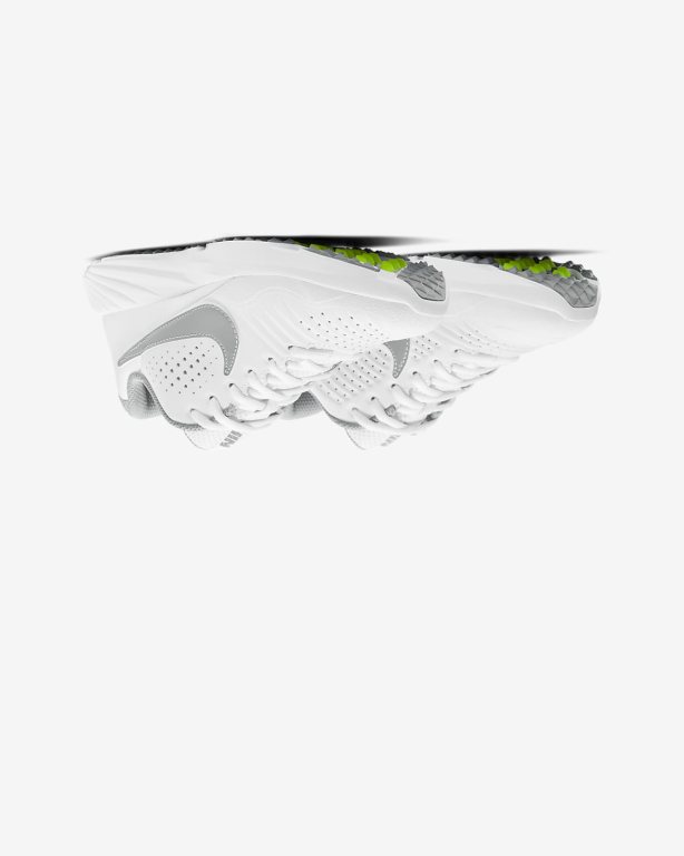 Nike Alpha Huarache 3 Turf Kiz Çocuk Beyzbol Ayakkabısı White/White/Grey/Grey | NUDPM5673