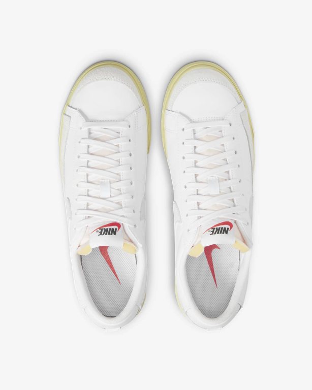 Nike Blazer Low Platform Kadın Ayakkabı White/Lemon Wash/Black/White | RWGXQ0465