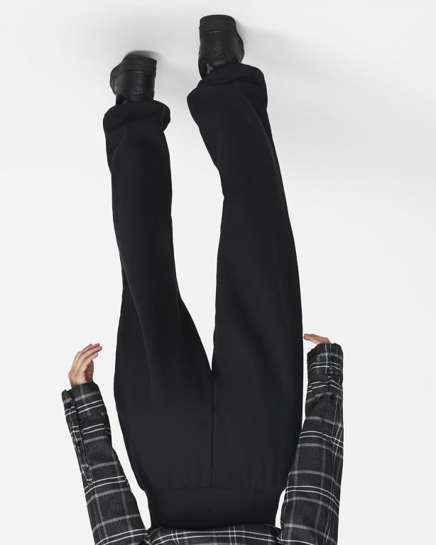 Nike Sportswear Phoenix Fleece Kadın Pantolon Siyah | VSGDU2743