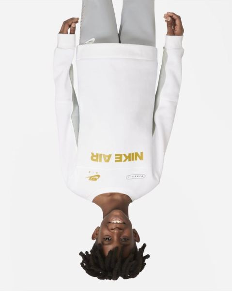 Nike Air Erkek Çocuk Sweatshirt White/Grey | NBTJP4986