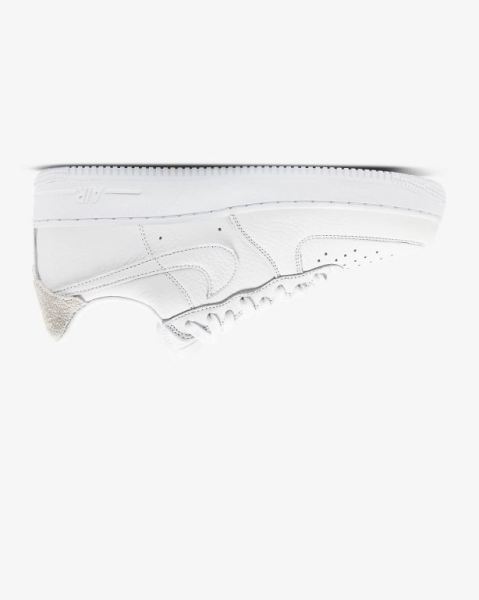 Nike Air Force 1 '07 Craft Erkek Ayakkabı White/White/Grey/White | CRQXB9750