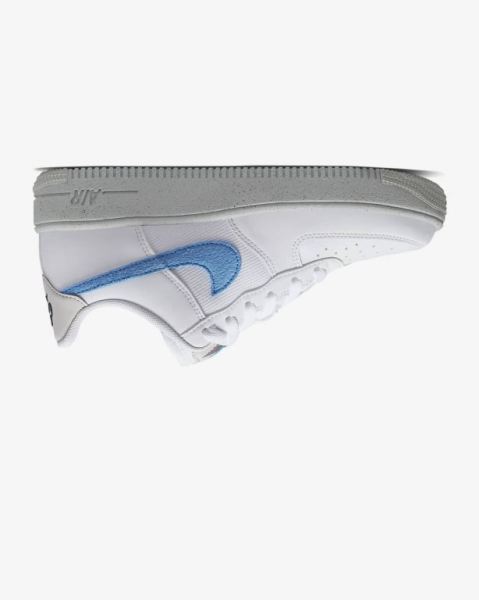 Nike Air Force 1 Crater Kiz Çocuk Koşu Ayakkabısı White/Light Beige/Blue | YXHTM7281