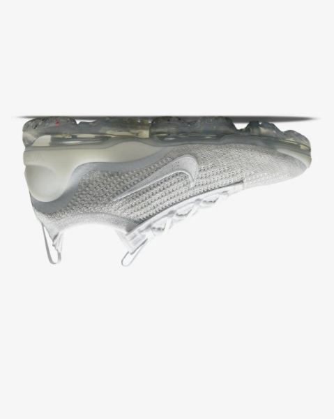 Nike Air VaporMax 2021 Flyknit Kadın Ayakkabı White/Platinum/Metal Silver/White | LPBJO1245