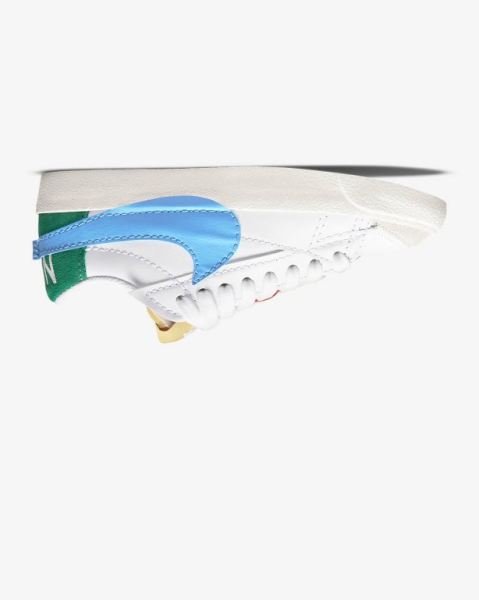 Nike Blazer Low '77 Jumbo Kadın Ayakkabı White/Blue/Gold | CGVLK4873