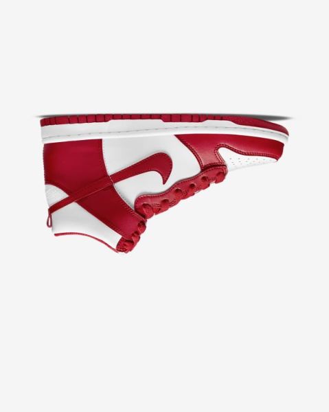 Nike Dunk High Kiz Çocuk Koşu Ayakkabısı White/Red | UZCQB8764