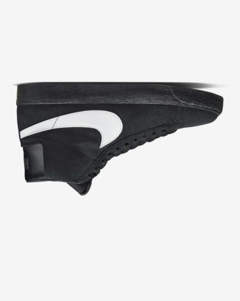 Nike SB Zoom Blazer Mid Cut Kadın Kaykay Ayakkabısı Black/Black/Black/White | VKHMB5826