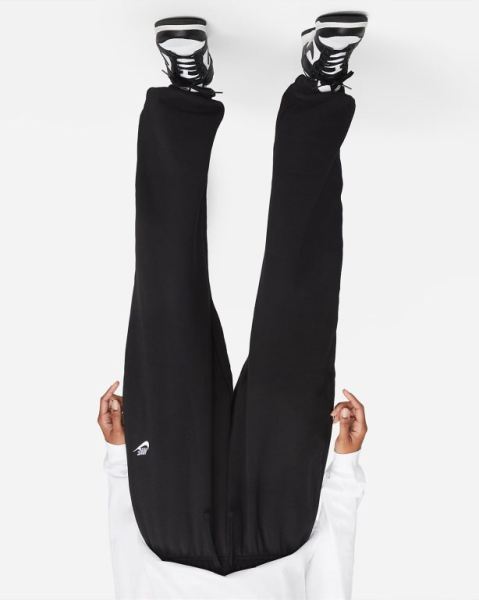 Nike Sportswear Club Fleece Kadın Pantolon Black/White | WIJFO6284